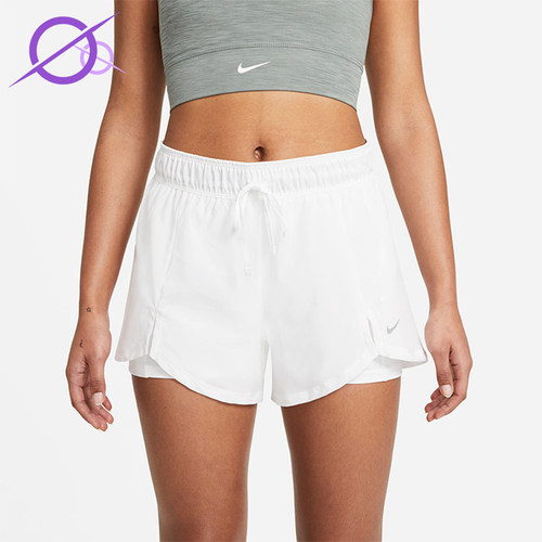 Nike/耐克正品2025女士透气二合一工装梭织跑步短裤DA0454-100