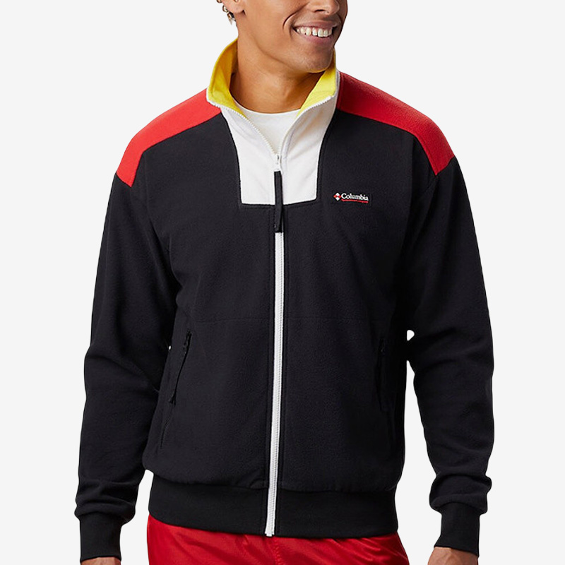 哥伦比亚男子休闲户外保暖抓绒衣