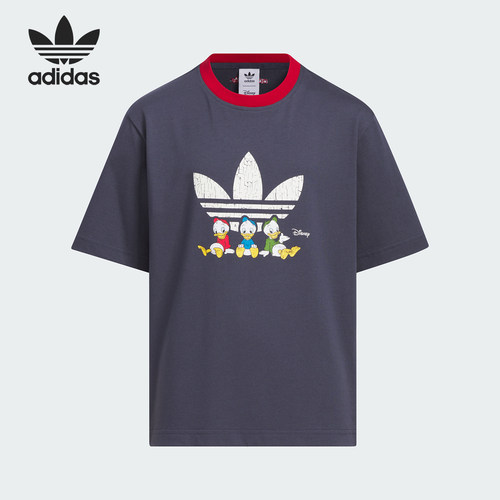 Adidas/阿迪达斯正品三叶草迪士尼联名大童休闲短袖T恤JM9671