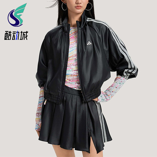 Adidas/阿迪达斯正品DCE WV SL JKT女士时尚立领梭织夹克KS0039