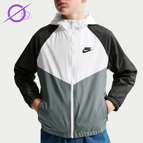 Nike/耐克正品大童运动休闲连帽防水运动休闲夹克IF2821-100