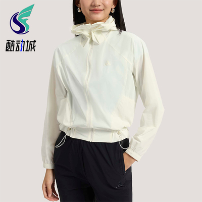 Adidas/阿迪达斯正品2026女士梭织经典连帽夹克早春薄外套KH2713