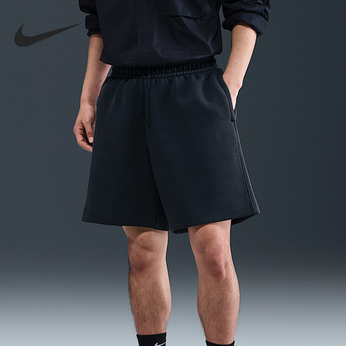 Nike/耐克正品2025男士宽松运动柔软刺绣休闲短裤HJ0693-010