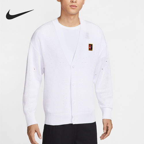 Nike/耐克正品Court Slam男士针织透气运动开衫IB7754-100