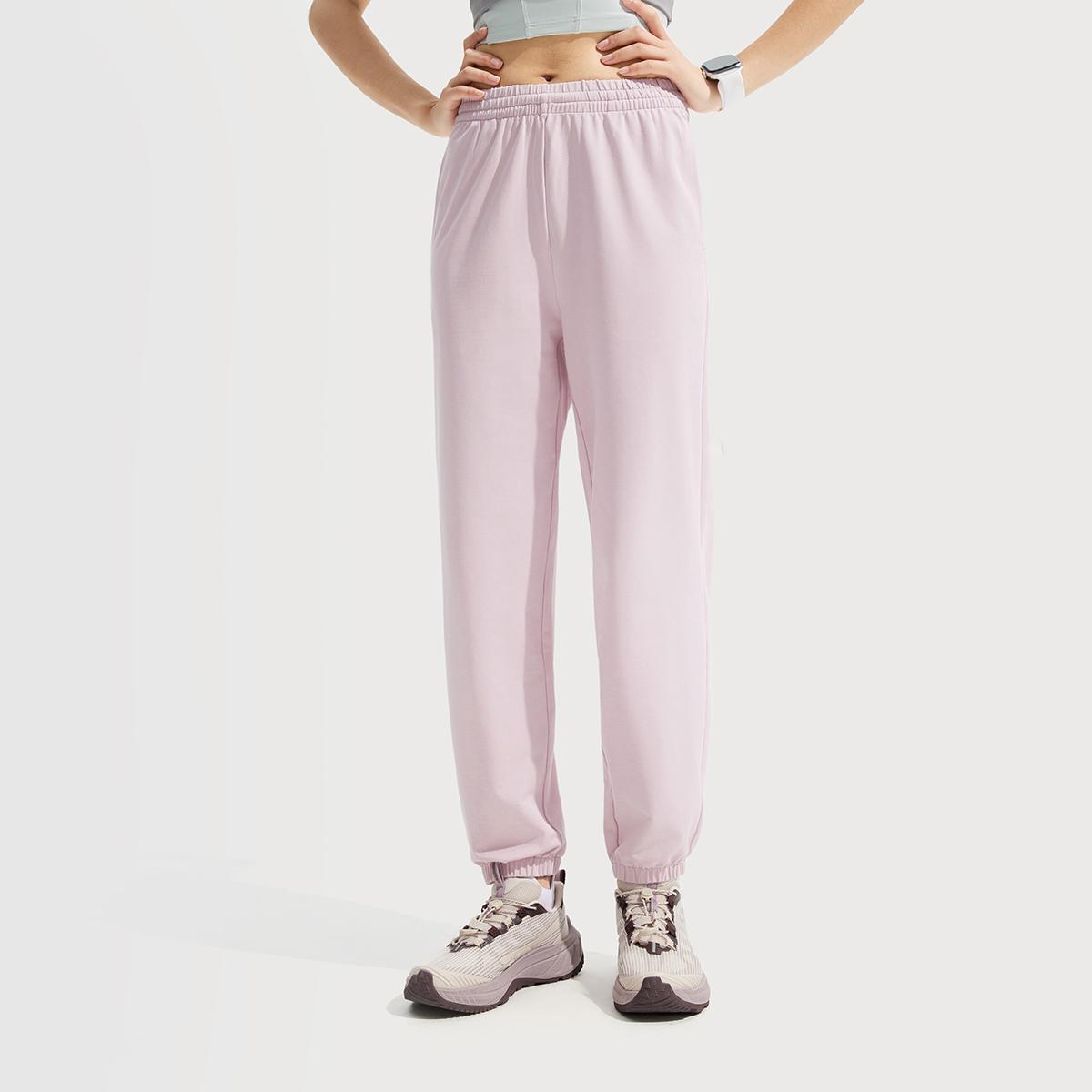 李宁正品女子冰感舒适针织束脚裤