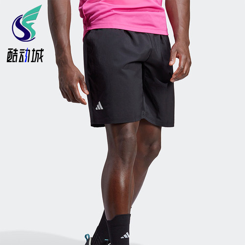 Adidas/阿迪达斯正品夏季男士运动网球透气梭织短裤HS3253