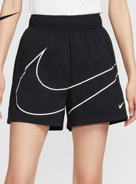 Nike/耐克正品2024新款女士宽松时尚简约梭织短裤HM4633-010