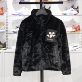 宽松柔软舒适仿皮草外套AJDT544 李宁正品 中国文化系列女子时尚