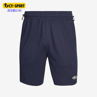 P222M017 健身跑步男子宽松休闲透气运动短裤 Skechers 斯凯奇正品