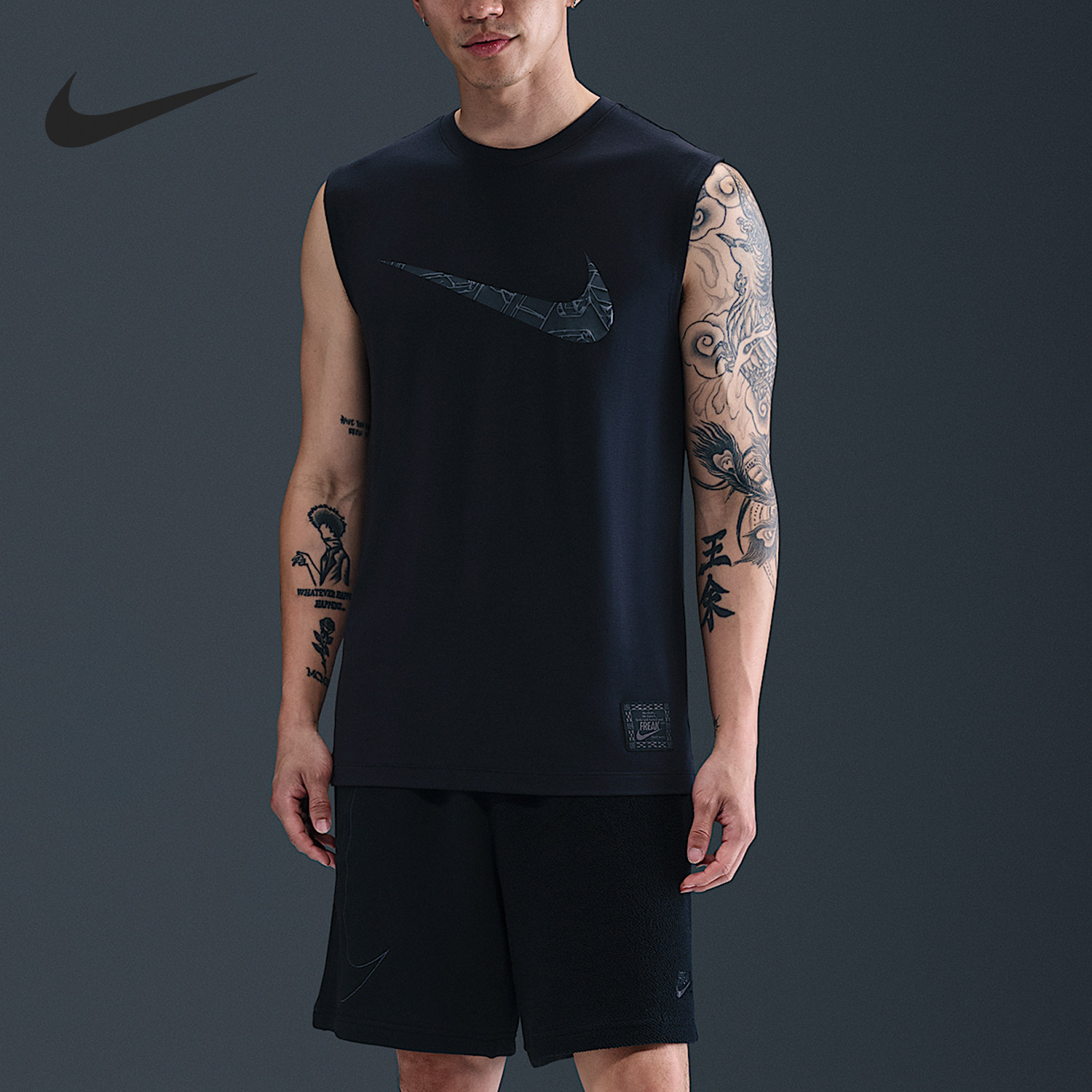 Nike/耐克正品Dri-FIT男士无袖篮球比赛运动短袖HV1917-010