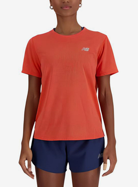 New Balance/NB正品新款女士圆领训练透气健身短袖T恤WT41253-NFH