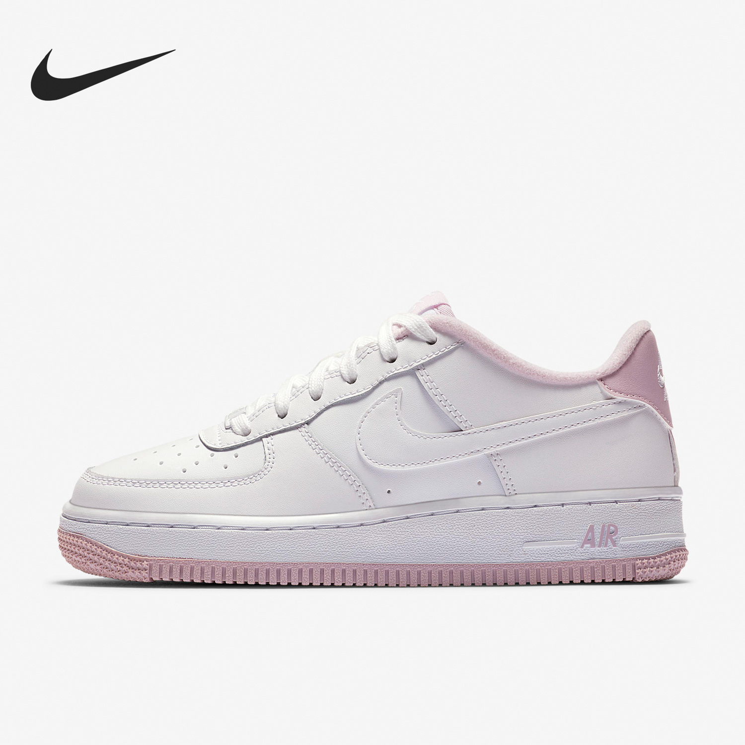 Nike/耐克正品儿童圆头皮革空一号樱花低帮板鞋CD6915-100