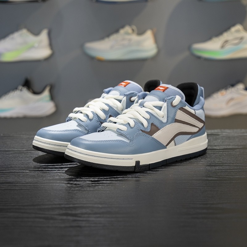 李宁正品惟吾Pro男女潮流经典百搭运动休闲系带低帮板鞋AEPV067-3