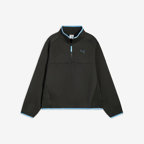 Puma/彪马正品2025冬季款男士日常立领套头耐穿休闲卫衣635725-01
