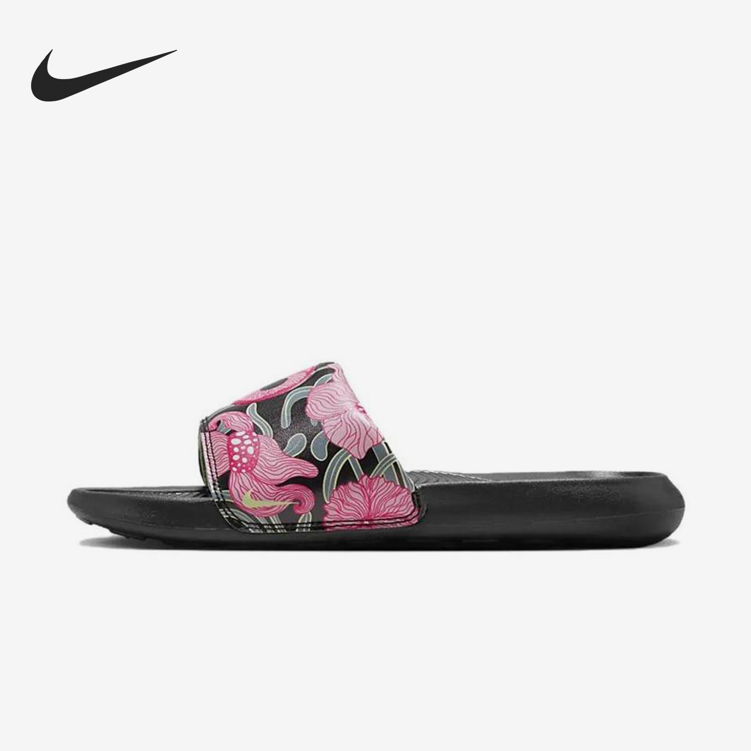 nike/耐克正品victori one女士休闲花卉运动一字拖鞋fj6767