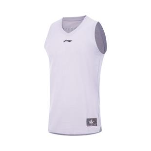 李宁正品 篮球系列男子速干透气运动训练比赛V领背心T恤AAYV079