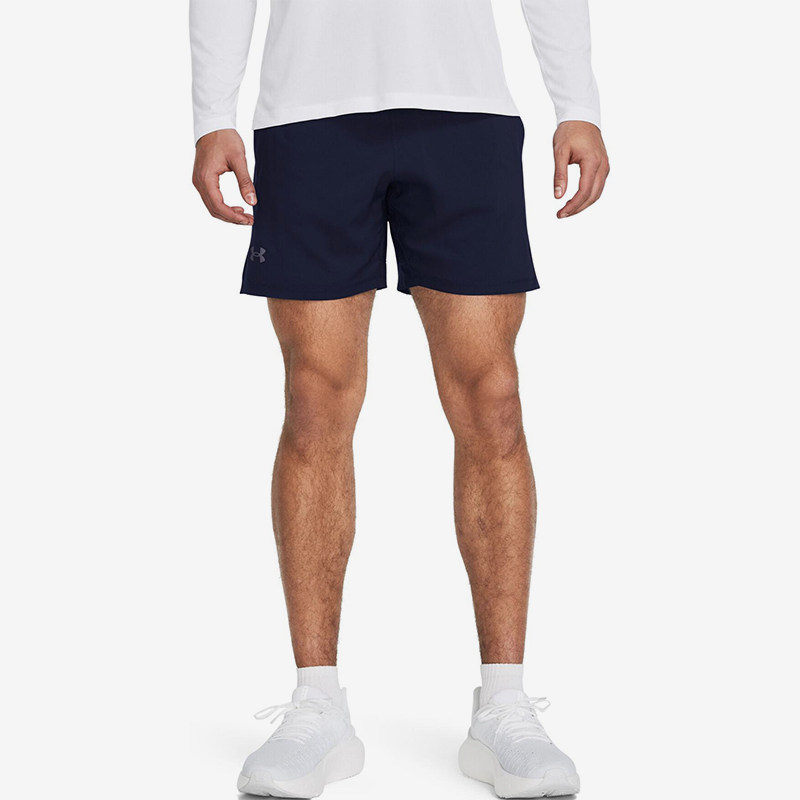 UA/安德玛正品新款男士二合一训练系带简约梭织短裤1376831-410