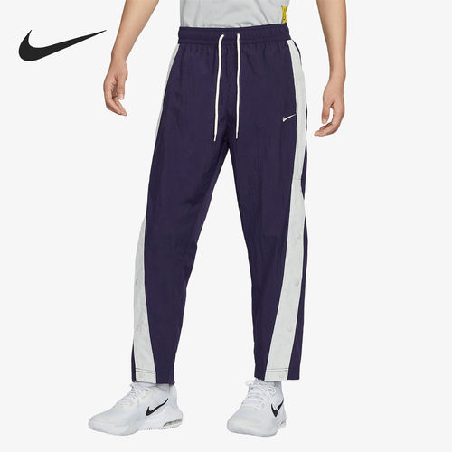 Nike/耐克正品中腰系带直筒休闲裤新款男拼接长裤FB7134-555