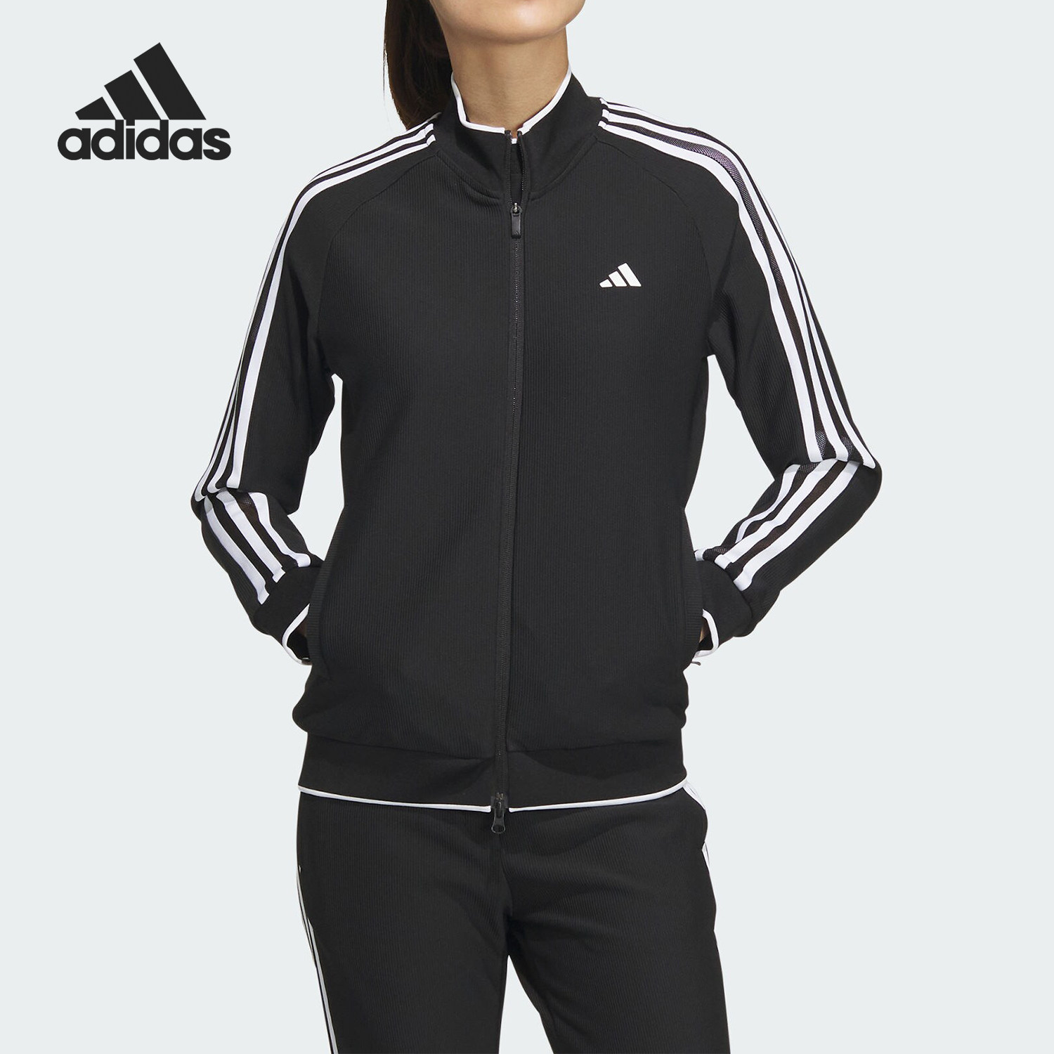 Adidas/阿迪达斯正品2024春季女士高尔夫运动夹克外套IK9794图片