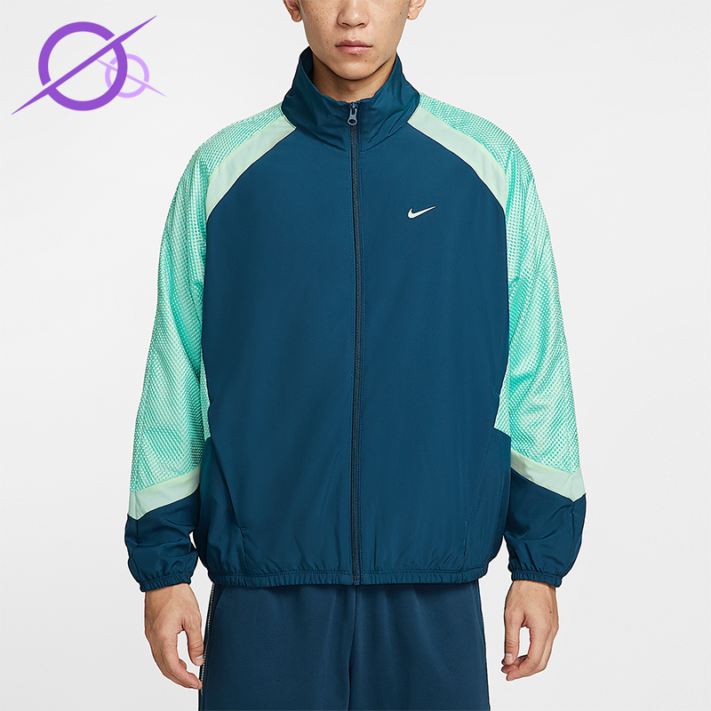 Nike/耐克正品Icon男士运动梭织薄绒复古宽松夹克外套HV3364-415