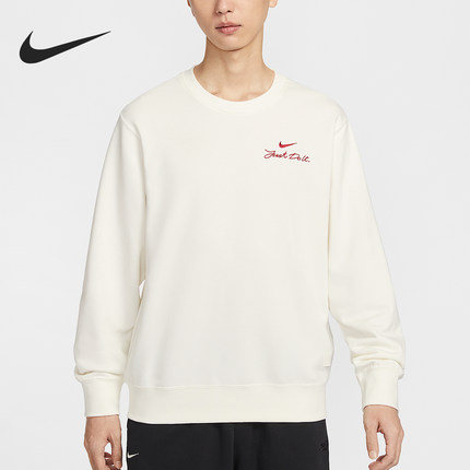 Nike/耐克正品Club男士日常圆领套头刺绣运动休闲卫衣IR0102-133