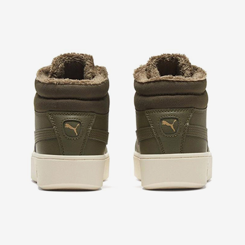 Puma/彪马正品VIKKY STACKED女士高帮抓绒厚底板鞋372205-05