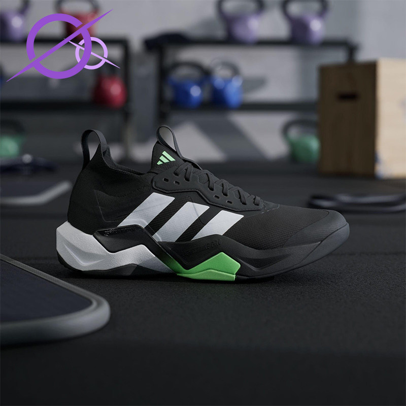 Adidas/阿迪达斯正品2025男士减震透气网面系带运动训练鞋JS3167