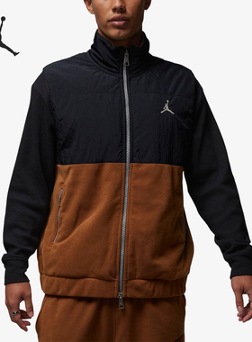 Nike/耐克正品JORDAN男士经典时尚拼接保暖运动棉马甲FD8629-281