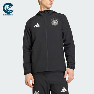 Adidas/阿迪达斯正品TIRO新款男黑色足球跑步经典夹克外套JZ9326