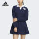 女士运动休闲长袖 Adidas 新款 春季 连衣裙JE3622 阿迪达斯正品