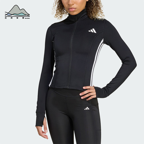 Adidas/阿迪达斯正品2026春季款女士日常立领印花修身外套KB7843