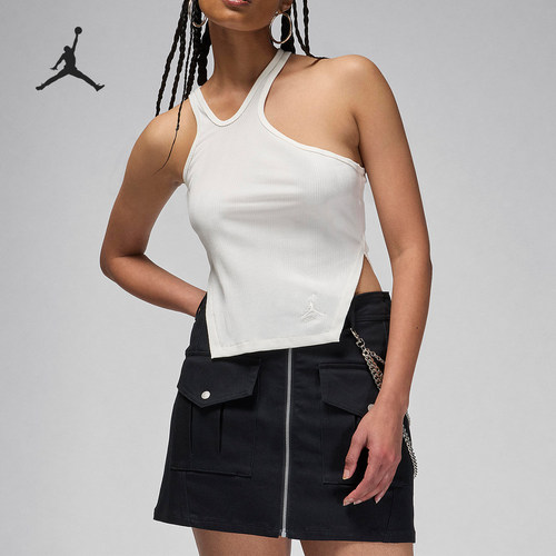 Nike/耐克正品JORDAN女士运动休闲不对称无袖背心FN5799-133