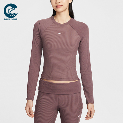 Nike/耐克正品2026春季款女士圆领刺绣经典长袖上衣IF0237-502