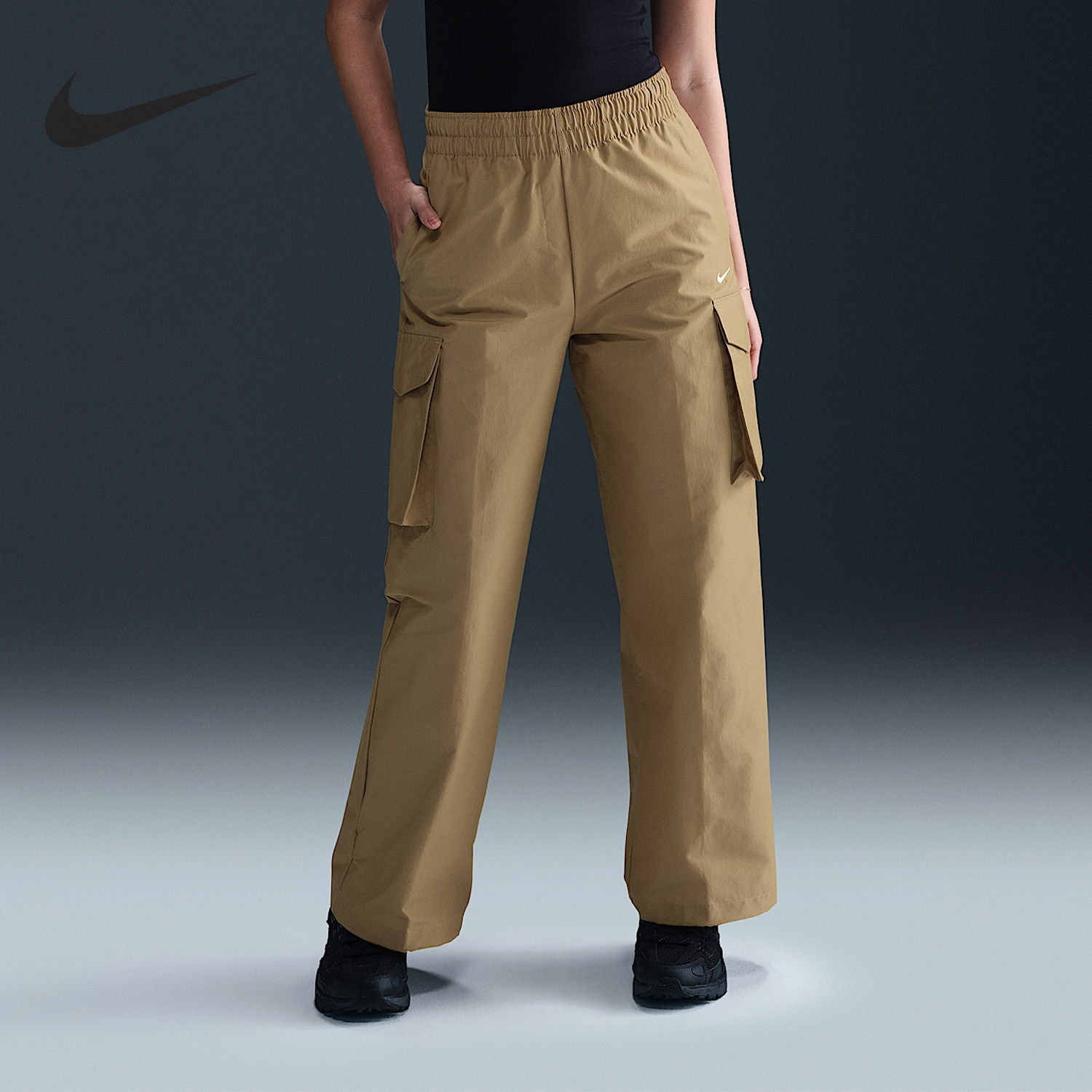 Nike/耐克正品Sportswear女士直筒运动日常工装裤HM6977-297