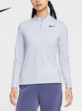 Nike/耐克正品Dri-FIT女士高尔夫运动立领针织上衣HF6587-057
