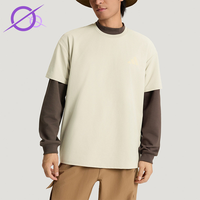 Adidas/阿迪达斯正品夏季男士运动户外时尚印花宽松短袖T恤KE3703