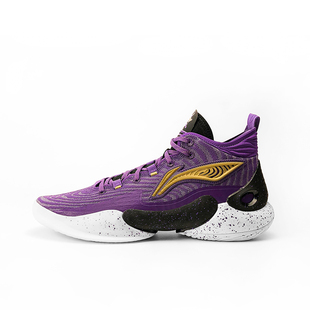 李宁正品驭帅18男子减震回弹中帮舒适包裹实战篮球鞋ABAU009-12