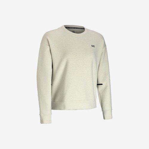 UA/安德玛正品2025新款女士柔软针织抓绒运动训练卫衣1379835-273