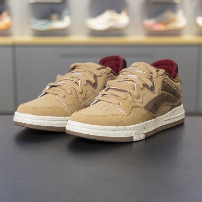 李宁正品2024新款惟吾PRO男子低帮简约防滑休闲运动板鞋AECU027-2