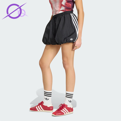 Adidas/阿迪达斯正品三叶草女士透气休闲运动梭织时尚短裤KY5067