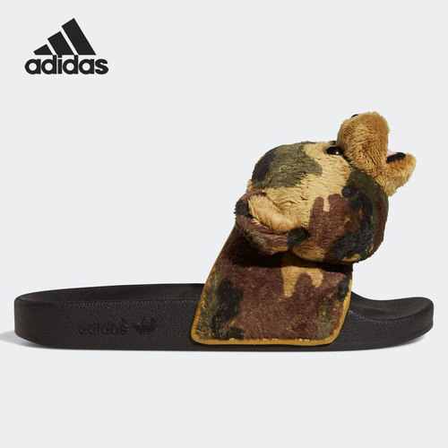Adidas/阿迪达斯正品三叶草Jeremy Scott联名运动拖鞋 Q46582