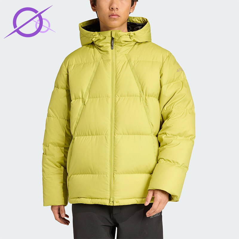 Adidas/阿迪达斯正品GOOSE DOWN JACKET男士经典连帽羽绒服JV6209