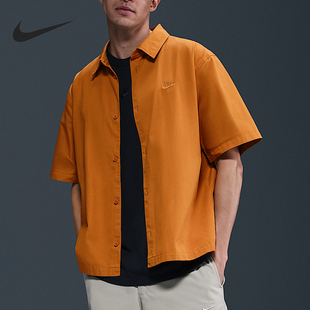 耐克正品 HJ2029 2025男士 衬衫 815 运动翻领刺绣针织短袖 Nike