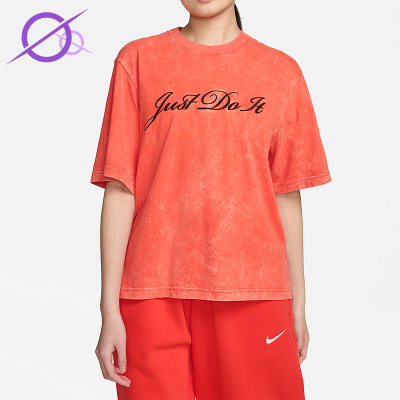 Nike/耐克正品2025女士耐穿运动圆领套头透气日常短袖FZ4886-809