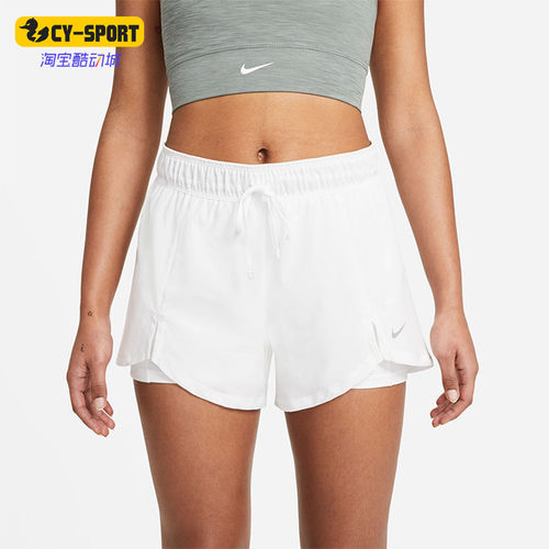 Nike/耐克正品2025女士透气二合一工装梭织跑步短裤DA0454-100