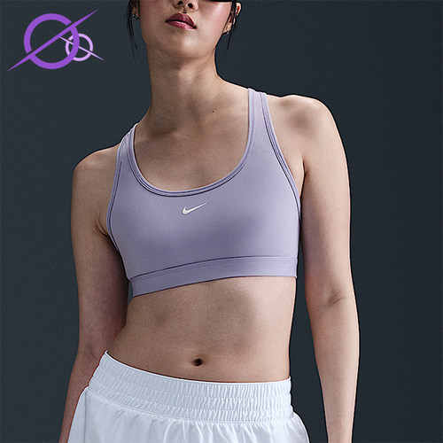 Nike/耐克正品Swoosh女士圆领训练透气舒适运动内衣DX6817-533