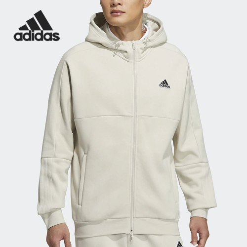 Adidas/阿迪达斯正品男子舒适连帽运动休闲夹克外套 HG1833