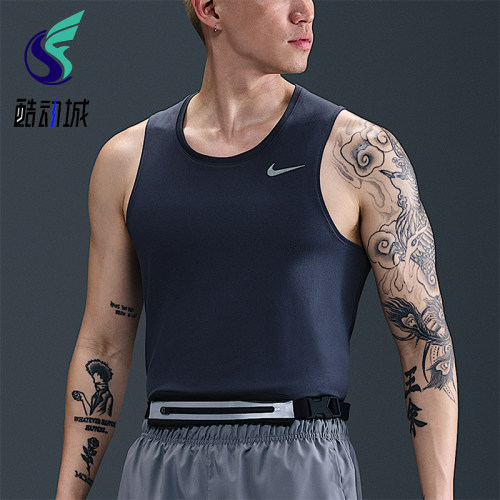 Nike/耐克正品2025男士训练圆领套头透气跑步背心T恤DV9322-437