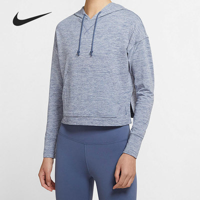 Nike/耐克正品新款女子运动休闲连帽针织套头卫衣CQ8834-491
