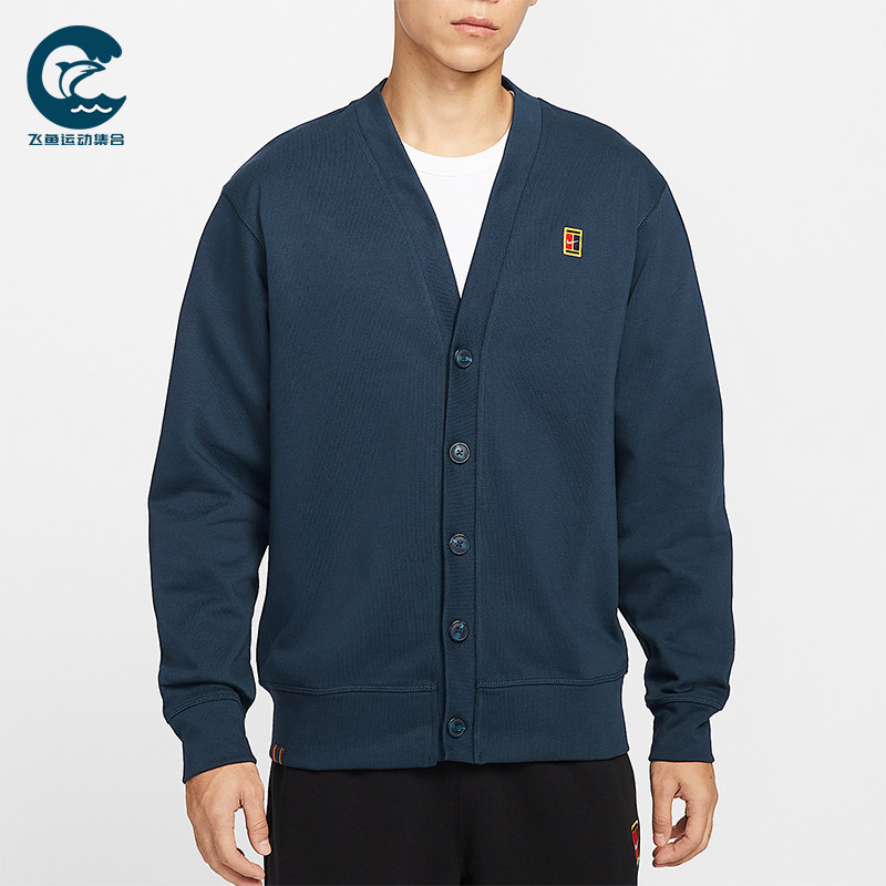 Nike/耐克正品Court Fairway男士长袖针织休闲运动开衫IM9362-478